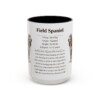 6989649372686306143_2048.jpeg 15oz Field Spaniel Mug, Illustrated Dog Breed Facts Coffee Mug, Vintage Dog Keepsake Gift