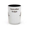 15oz Australian Kelpie Mug, Vintage Dog Portrait Coffee Mug, Dog Lover Gift