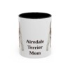 11oz Airedale Terrier Dog Mom Mug, Vintage Sketch Coffee Mug, Dog Mom Gift