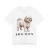 Shichon Shirt, Vintage Dog Sketch Tee, Dog Lover Gift