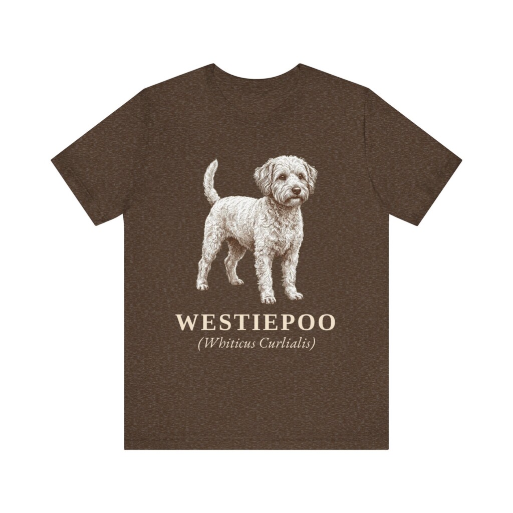 Westiepoo Latin Shirt, Vintage Dog Sketch Tee, Dog Latin Gift