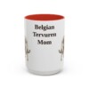 15oz Belgian Tervuren Dog Mom Mug, Vintage Sketch Coffee Mug, Dog Mom Gift