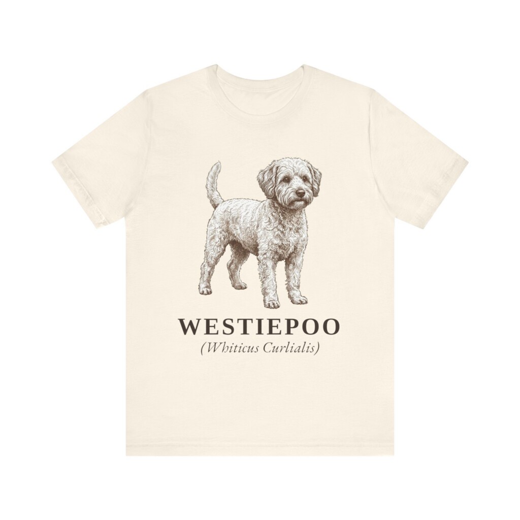 Westiepoo Latin Shirt, Vintage Dog Sketch Tee, Dog Latin Gift