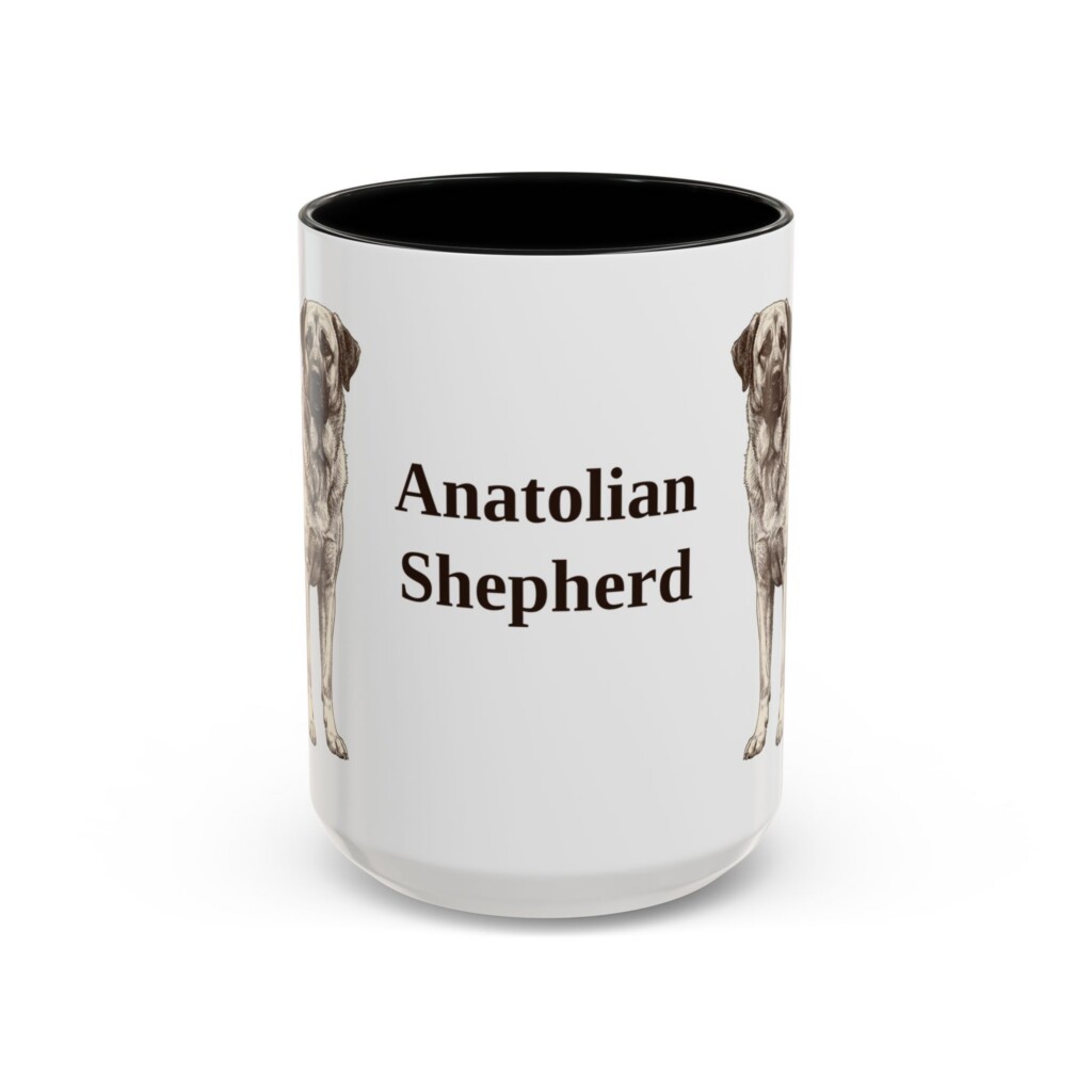7270009791502696054_2048.jpeg 15oz Anatolian Shepherd Mug, Vintage Dog Portrait Coffee Mug, Dog Lover Gift