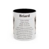 11oz Briard Mug, Illustrated Dog Breed Facts Coffee Mug, Vintage Dog Keepsake Gift