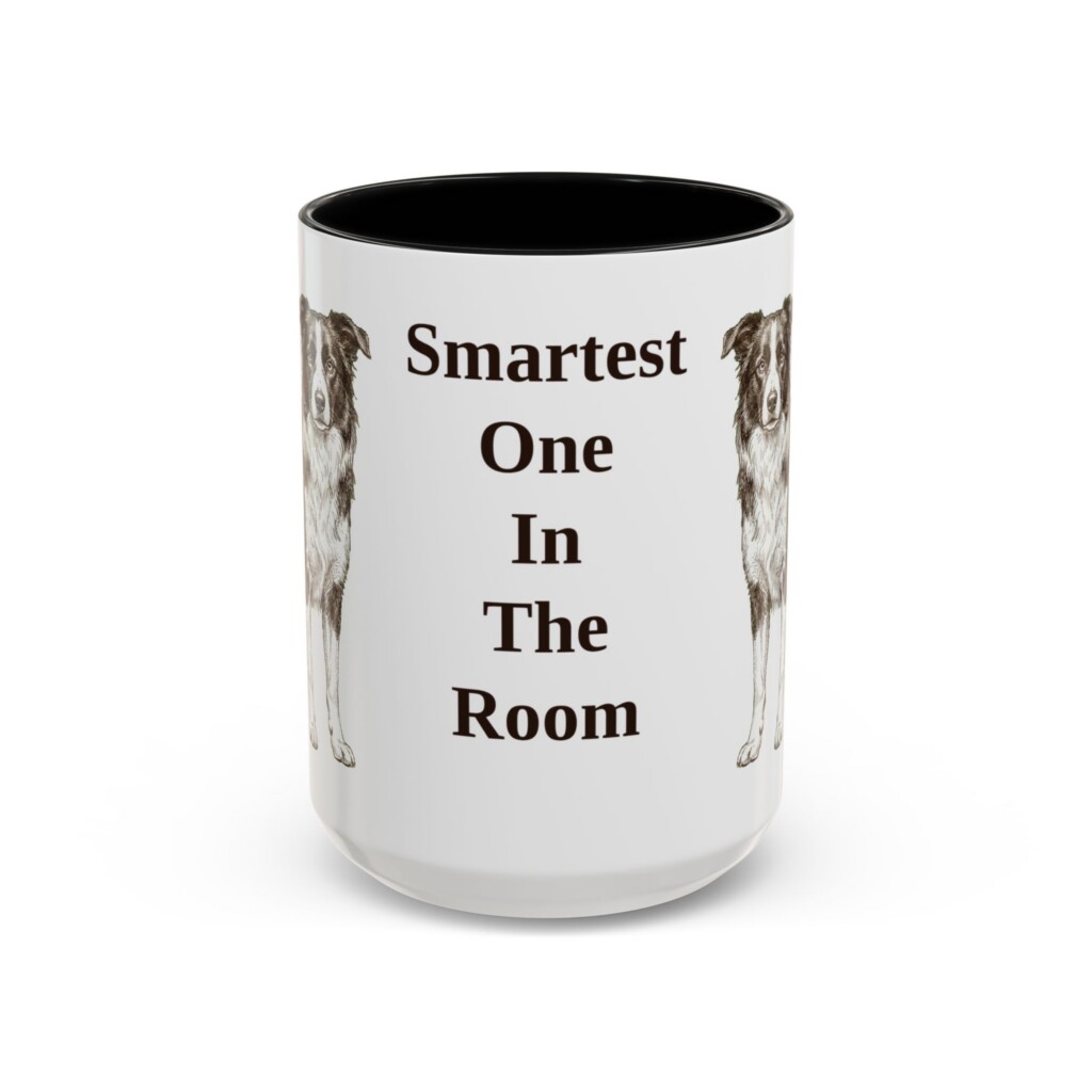 15oz Funny Border Collie Mug, Vintage Dog Coffee Mug, Dog Lover Gift