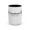 15oz Bloodhound Latin Mug, Vintage Dog Coffee Mug, Dog Lover Gift