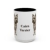 15oz Cairn Terrier Mug, Vintage Dog Portrait Coffee Mug, Dog Lover Gift