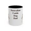 11oz Australian Cattle Dog Dog Dad Mug, Vintage Sketch Coffee Mug, Dog Dad Gift
