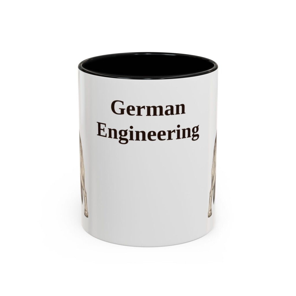 11oz Funny German Shepherd Mug, Vintage Dog Coffee Mug, Dog Lover Gift