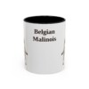 11oz Belgian Malinois Mug, Vintage Dog Portrait Coffee Mug, Dog Lover Gift