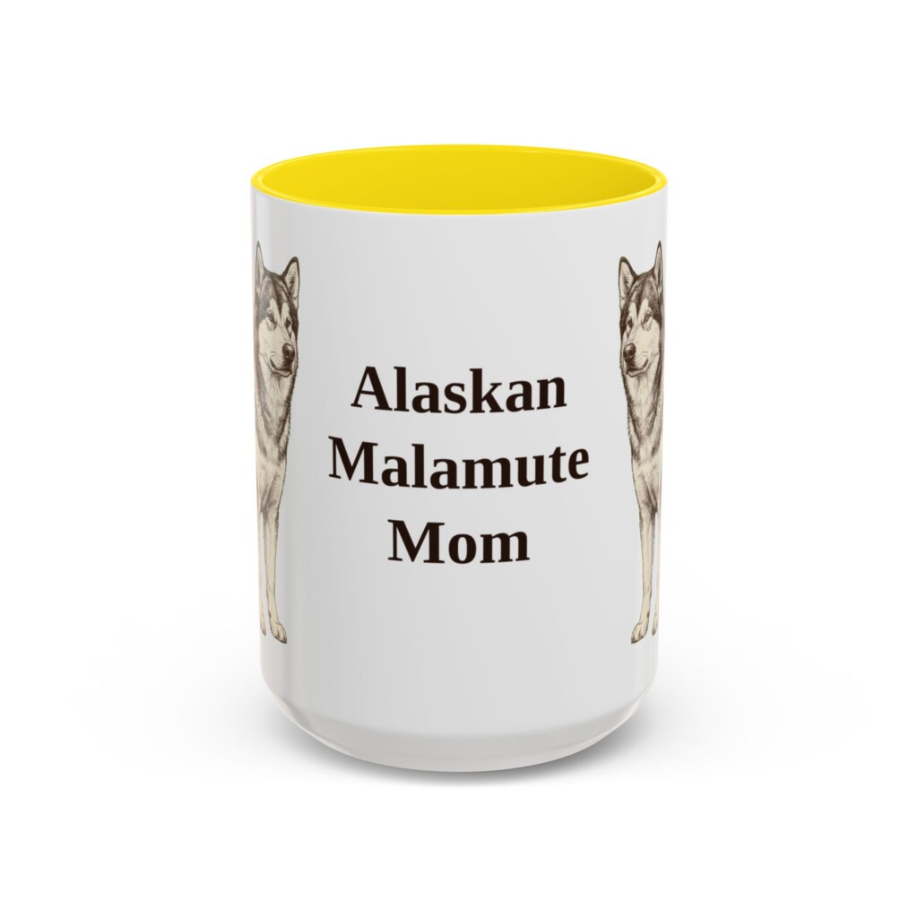 758524943677778909_2048.jpeg 15oz Alaskan Malamute Dog Mom Mug, Vintage Sketch Coffee Mug, Dog Mom Gift