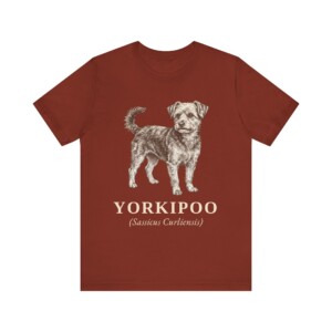 Yorkipoo Latin Shirt, Vintage Dog Sketch Tee, Dog Latin Gift