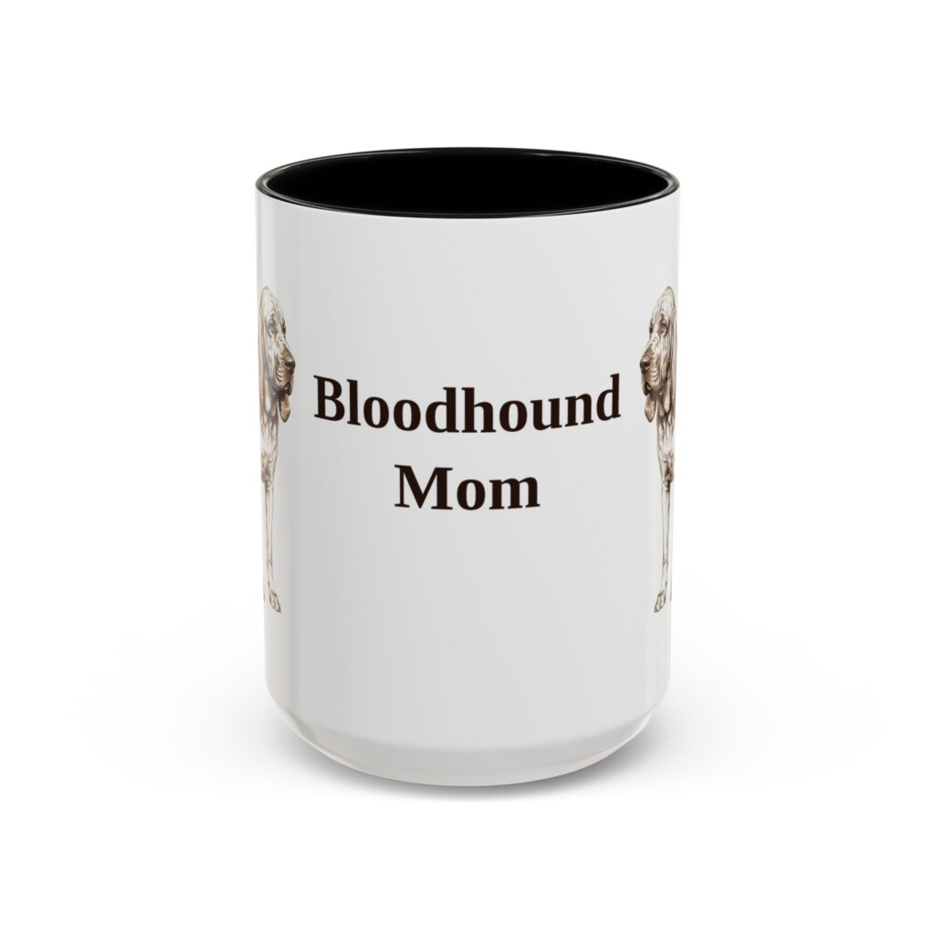 7622532489645276110_2048.jpeg 15oz Bloodhound Dog Mom Mug, Vintage Sketch Coffee Mug, Dog Mom Gift