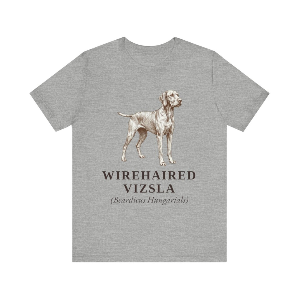 7625038240494566987_2048.jpeg Wirehaired Vizsla Latin Shirt, Vintage Dog Sketch Tee, Dog Latin Gift