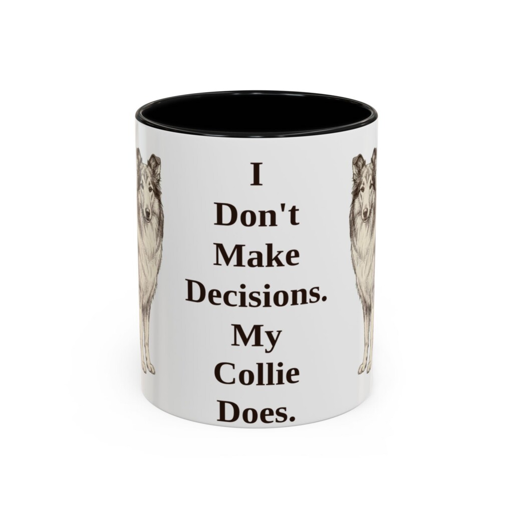 11oz Funny Collie Mug, Vintage Dog Coffee Mug, Dog Lover Gift