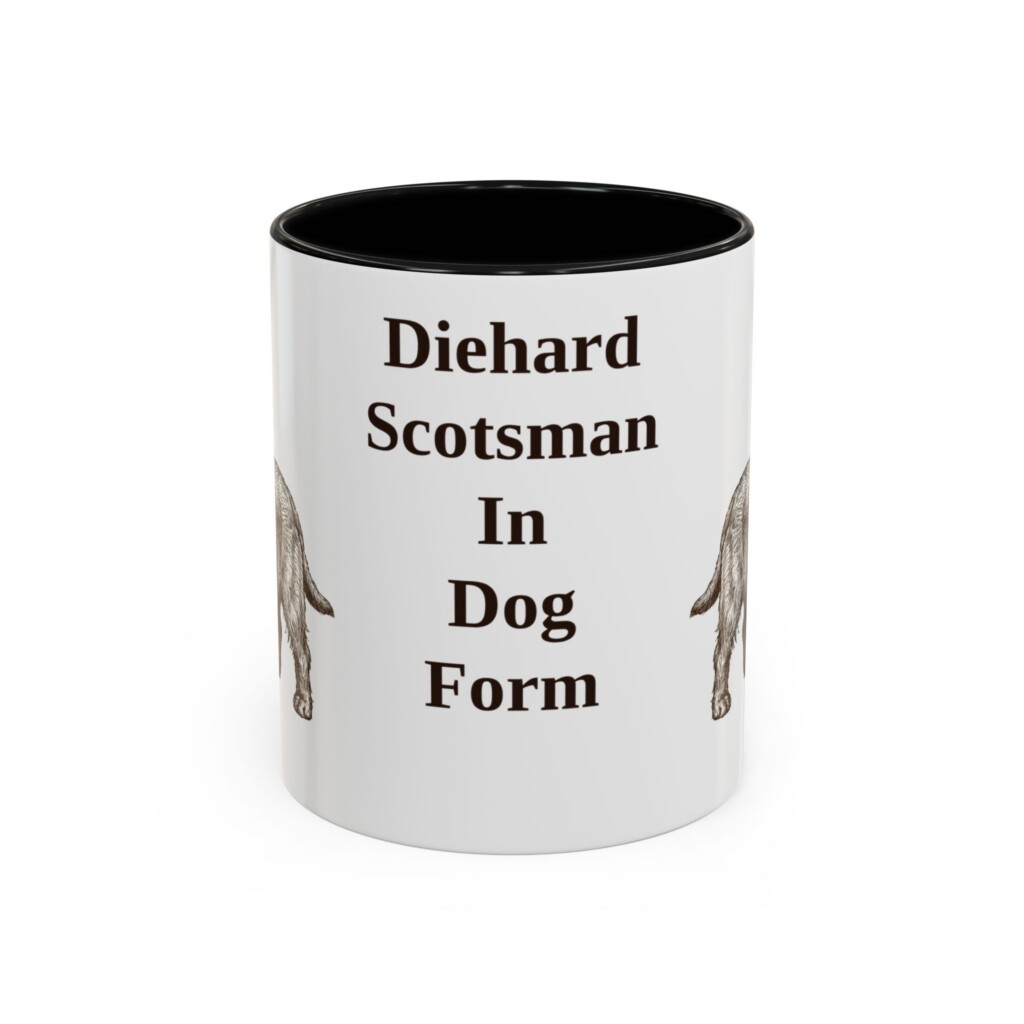 11oz Funny Scottish Terrier Mug, Vintage Dog Coffee Mug, Dog Lover Gift