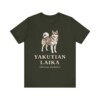 Yakutian Laika Latin Shirt, Vintage Dog Sketch Tee, Dog Latin Gift