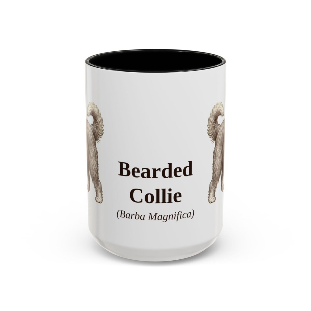 7831723063594523218_2048.jpeg 15oz Bearded Collie Latin Mug, Vintage Dog Coffee Mug, Dog Lover Gift
