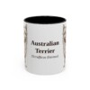 11oz Australian Terrier Latin Mug, Vintage Dog Coffee Mug, Dog Lover Gift