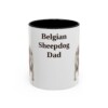 11oz Belgian Sheepdog Dog Dad Mug, Vintage Sketch Coffee Mug, Dog Dad Gift