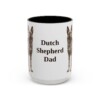 15oz Dutch Shepherd Dog Dad Mug, Vintage Sketch Coffee Mug, Dog Dad Gift
