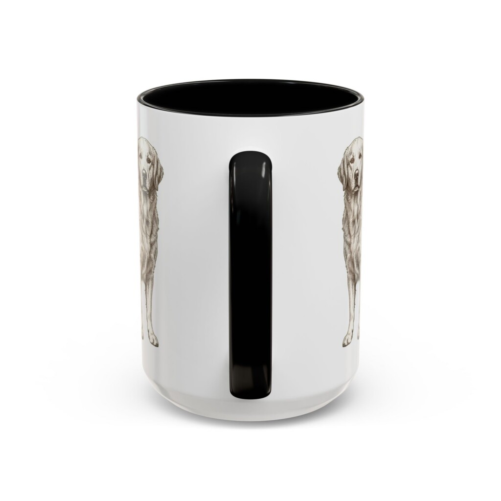 7873423068012527246_2048.jpeg 15oz Golden Retriever Mug, Illustrated Dog Breed Facts Coffee Mug, Vintage Dog Keepsake Gift