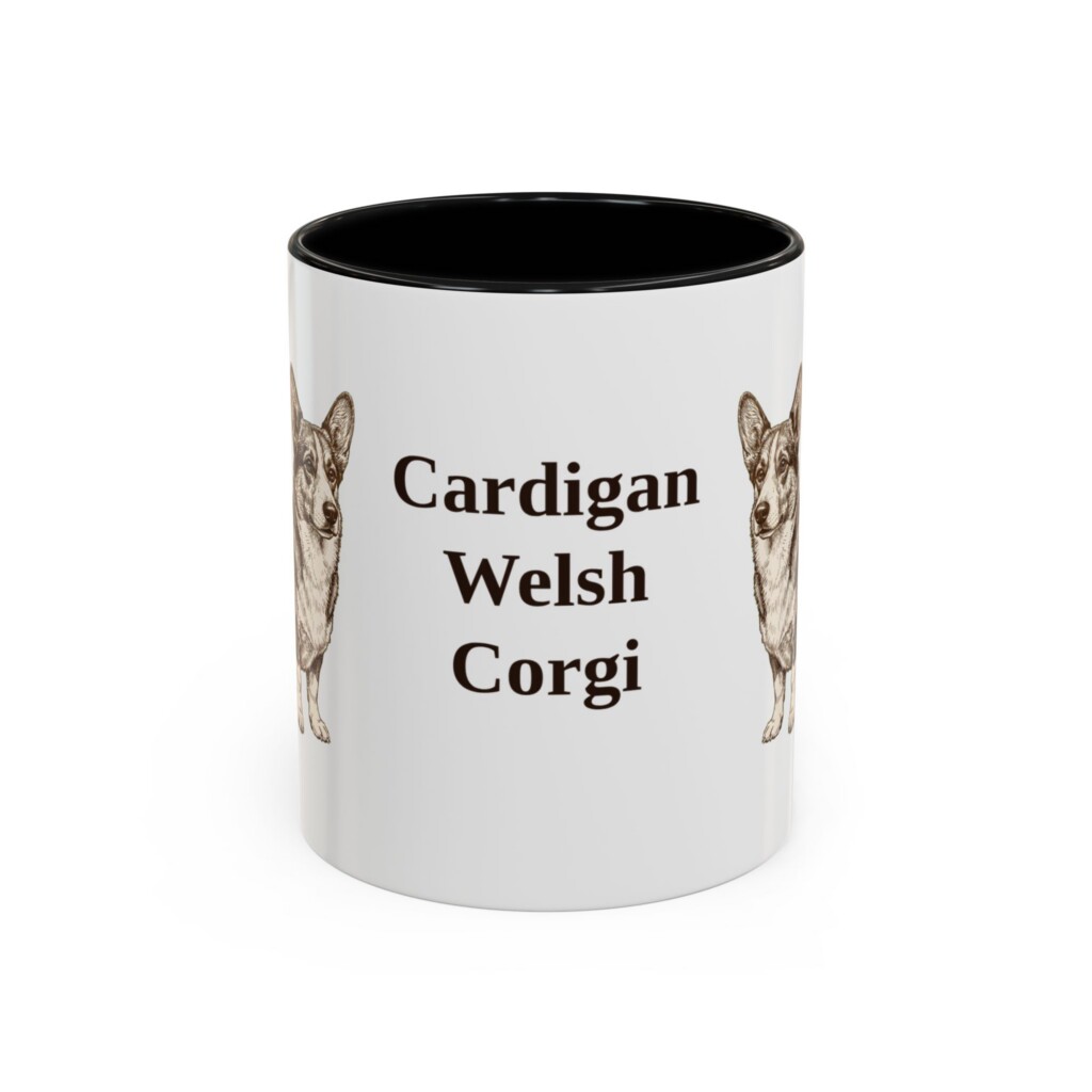 7975971270945695718_2048.jpeg 11oz Cardigan Welsh Corgi Mug, Vintage Dog Portrait Coffee Mug, Dog Lover Gift