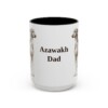 15oz Azawakh Dog Dad Mug, Vintage Sketch Coffee Mug, Dog Dad Gift
