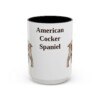15oz American Cocker Spaniel Mug, Vintage Dog Portrait Coffee Mug, Dog Lover Gift