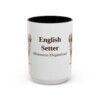 15oz English Setter Latin Mug, Vintage Dog Coffee Mug, Dog Lover Gift