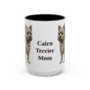 15oz Cairn Terrier Dog Mom Mug, Vintage Sketch Coffee Mug, Dog Mom Gift