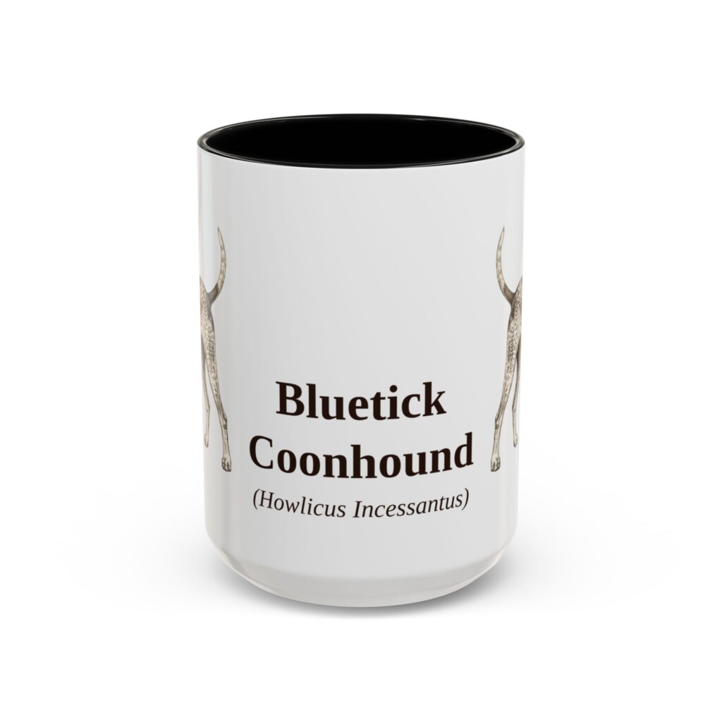 8271497299319076165_2048-1.jpeg 15oz Bluetick Coonhound Latin Mug, Vintage Dog Coffee Mug, Dog Lover Gift