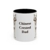 11oz Chinese Crested Dog Dad Mug, Vintage Sketch Coffee Mug, Dog Dad Gift