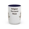 15oz Belgian Tervuren Dog Mom Mug, Vintage Sketch Coffee Mug, Dog Mom Gift