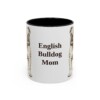 11oz English Bulldog Dog Mom Mug, Vintage Sketch Coffee Mug, Dog Mom Gift