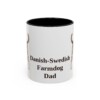 11oz Danish-Swedish Farmdog Dog Dad Mug, Vintage Sketch Coffee Mug, Dog Dad Gift