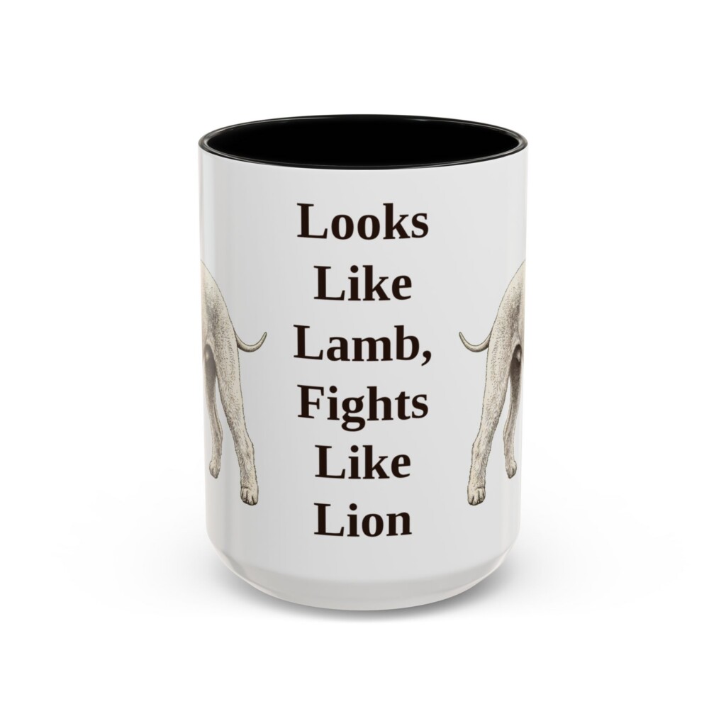 15oz Funny Bedlington Terrier Mug, Vintage Dog Coffee Mug, Dog Lover Gift