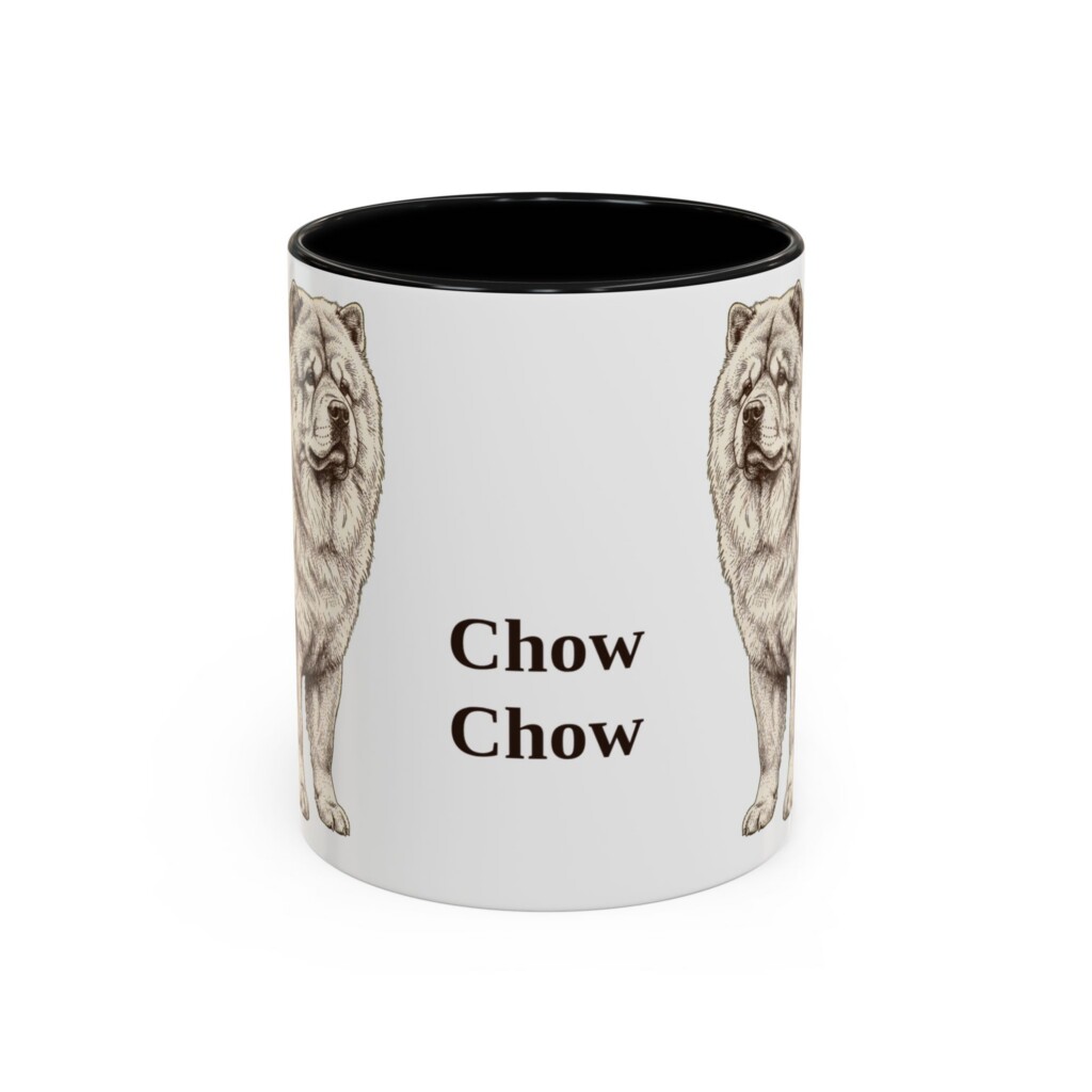 11oz Chow Chow Mug, Vintage Dog Portrait Coffee Mug, Dog Lover Gift