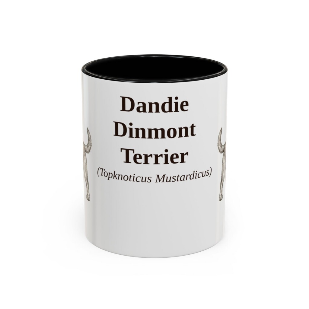 11oz Dandie Dinmont Terrier Latin Mug, Vintage Dog Coffee Mug, Dog Lover Gift
