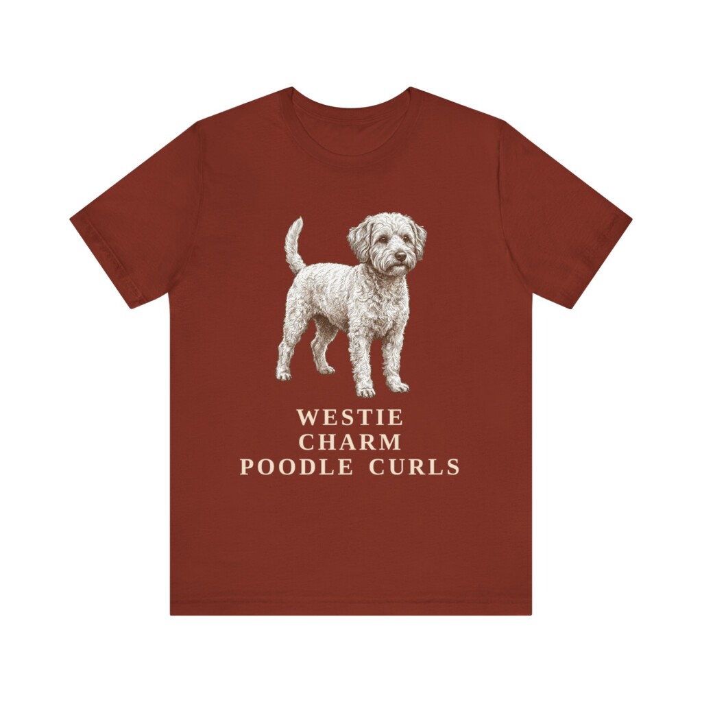 Westiepoo Humor Shirt, Vintage Dog Sketch Tee, Dog Humor Gift