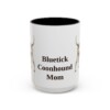 15oz Bluetick Coonhound Dog Mom Mug, Vintage Sketch Coffee Mug, Dog Mom Gift