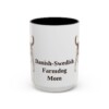 15oz Danish-Swedish Farmdog Dog Mom Mug, Vintage Sketch Coffee Mug, Dog Mom Gift