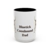 15oz Bluetick Coonhound Dog Dad Mug, Vintage Sketch Coffee Mug, Dog Dad Gift