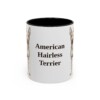 11oz American Hairless Terrier Mug, Vintage Dog Portrait Coffee Mug, Dog Lover Gift