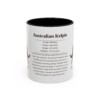 11oz Australian Kelpie Mug, Illustrated Dog Breed Facts Coffee Mug, Vintage Dog Keepsake Gift