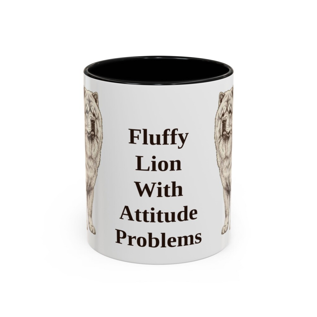 11oz Funny Chow Chow Mug, Vintage Dog Coffee Mug, Dog Lover Gift