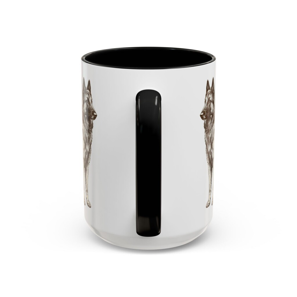 15oz Belgian Tervuren Latin Mug, Vintage Dog Coffee Mug, Dog Lover Gift