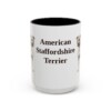 15oz American Staffordshire Terrier Mug, Vintage Dog Portrait Coffee Mug, Dog Lover Gift