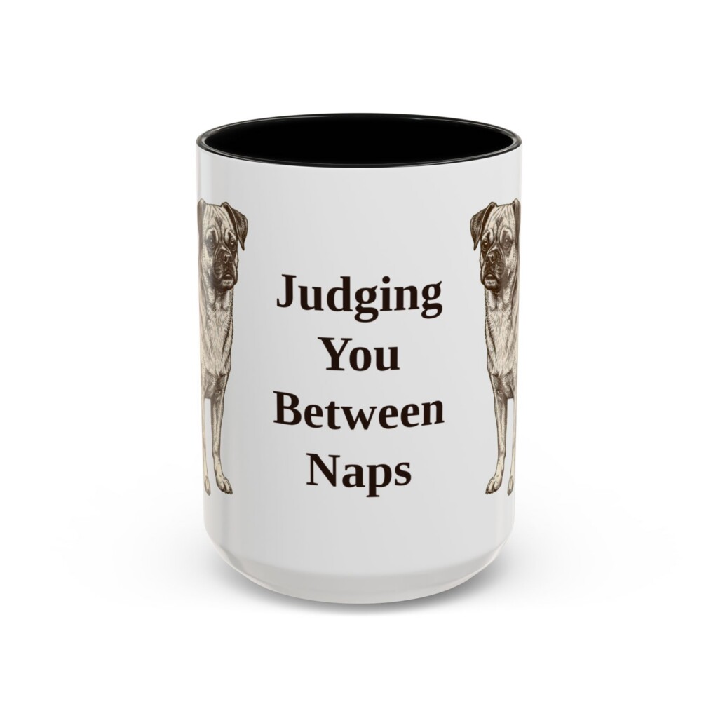 15oz Funny Chug Mug, Vintage Dog Coffee Mug, Dog Lover Gift